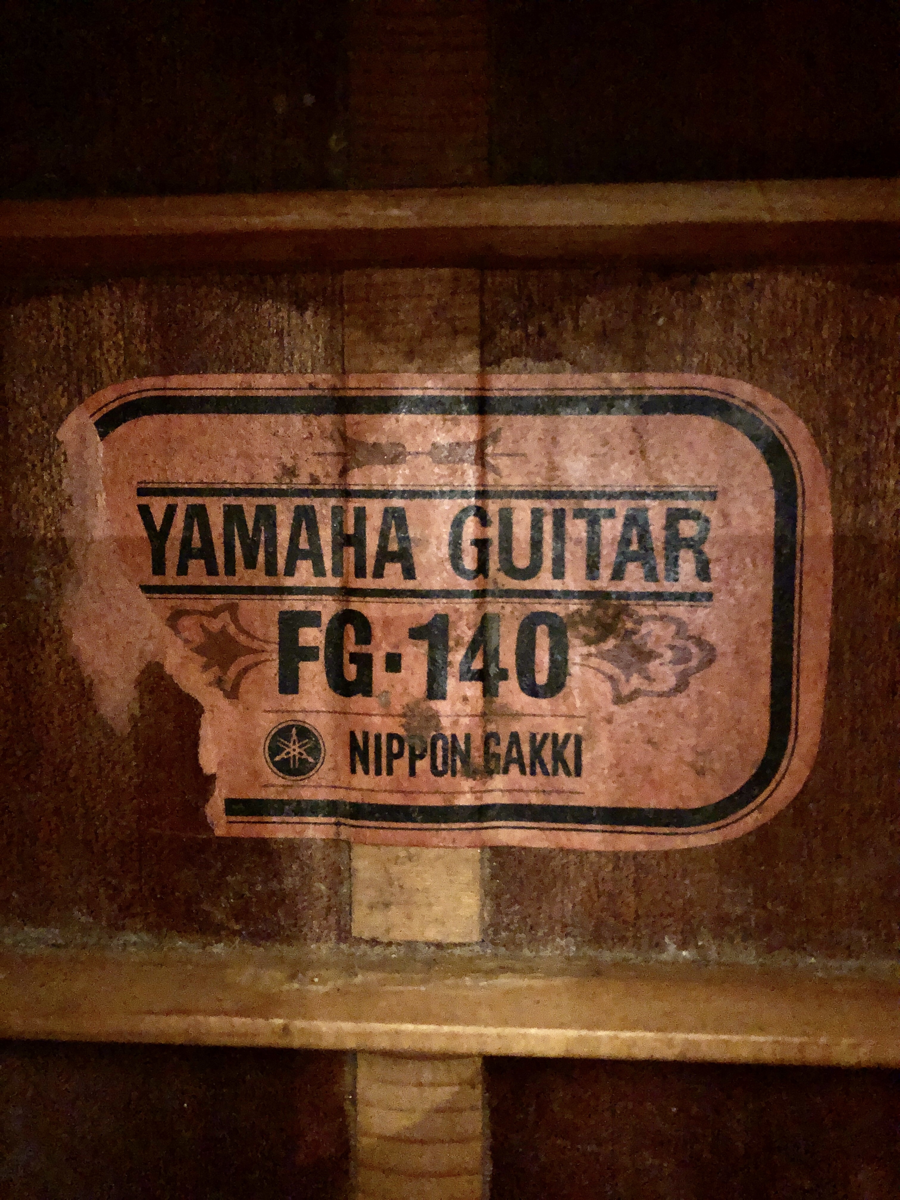Vintage Red Label Yamaha FG-140 (1968 or 1969) – General Guitar Works